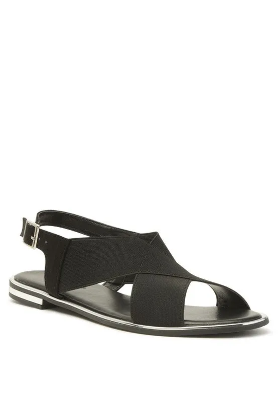 Snuggle Wide Strap Flat Sandals