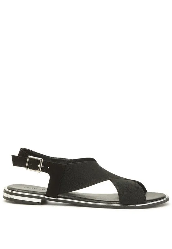 Snuggle Wide Strap Flat Sandals
