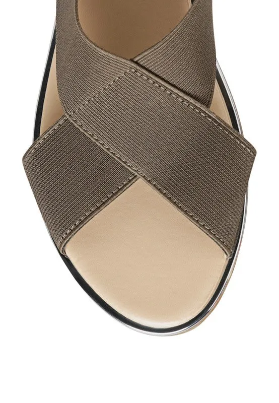 Snuggle Wide Strap Flat Sandals