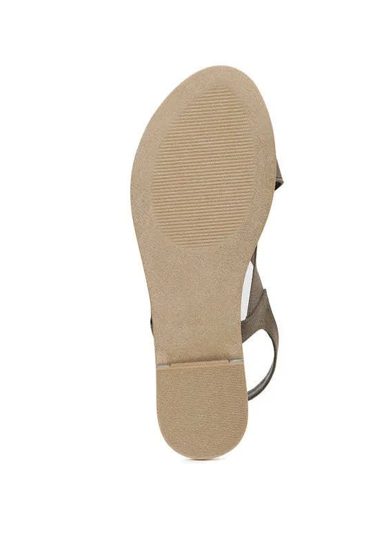 Snuggle Wide Strap Flat Sandals