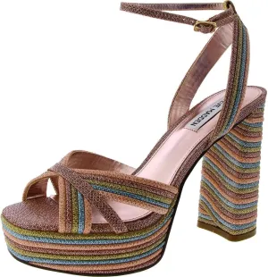 Steve Madden Women's Laurel Heeled Sandal RAINBOW, 7