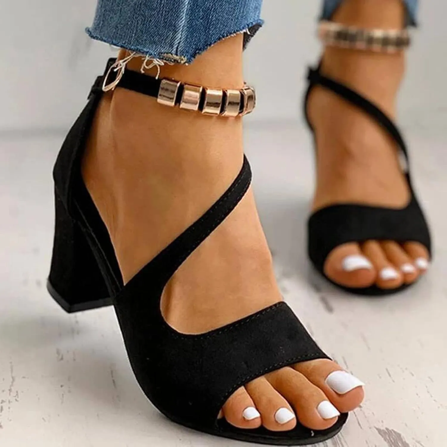 Strappy Heels Women's Lace Up Heeled Sandals Open Toe Heels for Women Womens Sandals Open Toe Strappy Sandals