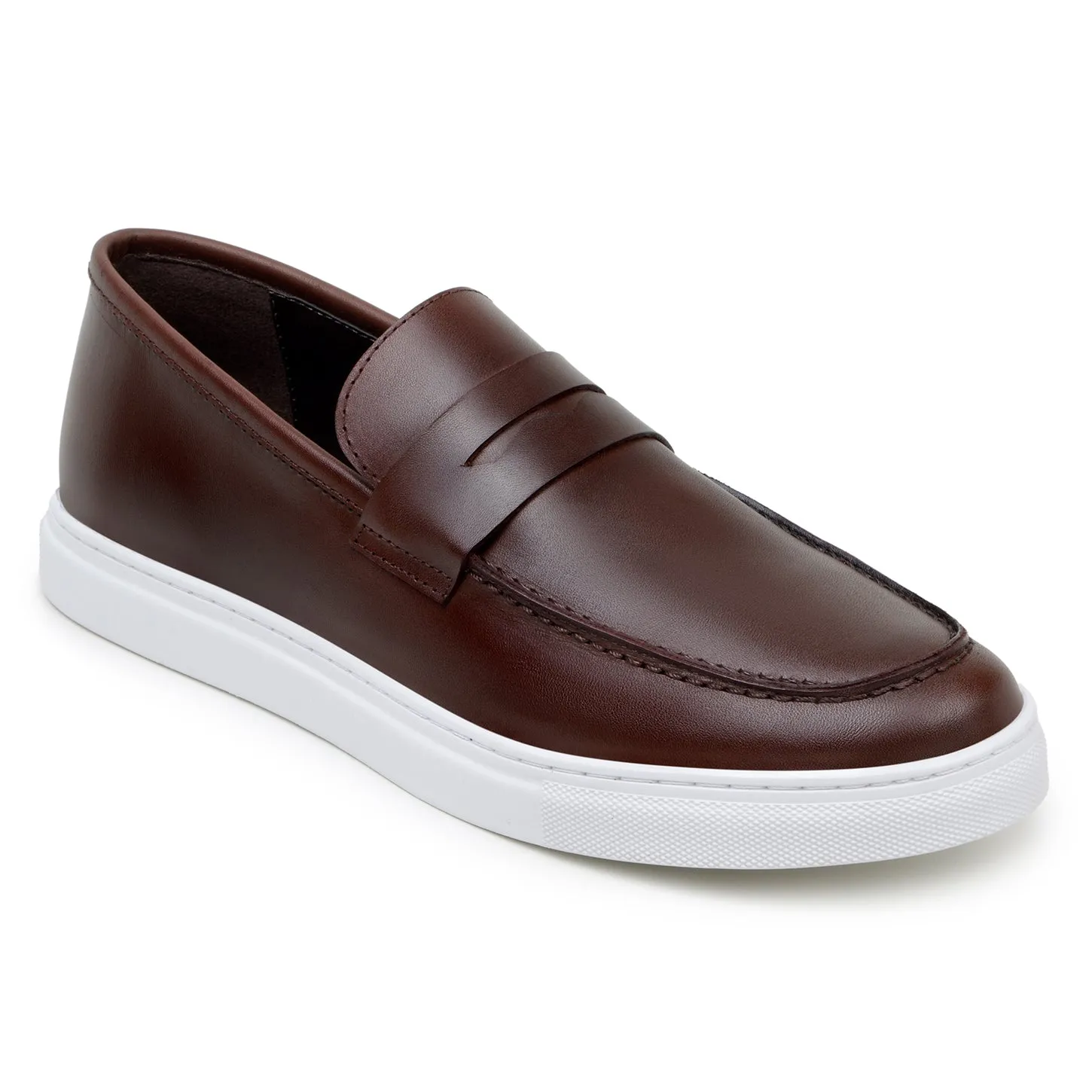 Studio Belvedere Elliot Men's Shoes Nappa Leather Slip-On Penny Sneaker (SBV1004)