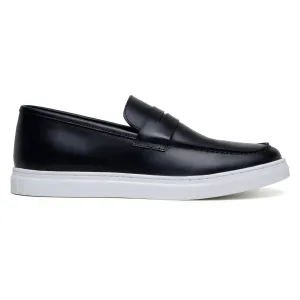 Studio Belvedere Elliot Men's Shoes Nappa Leather Slip-On Penny Sneaker (SBV1004)