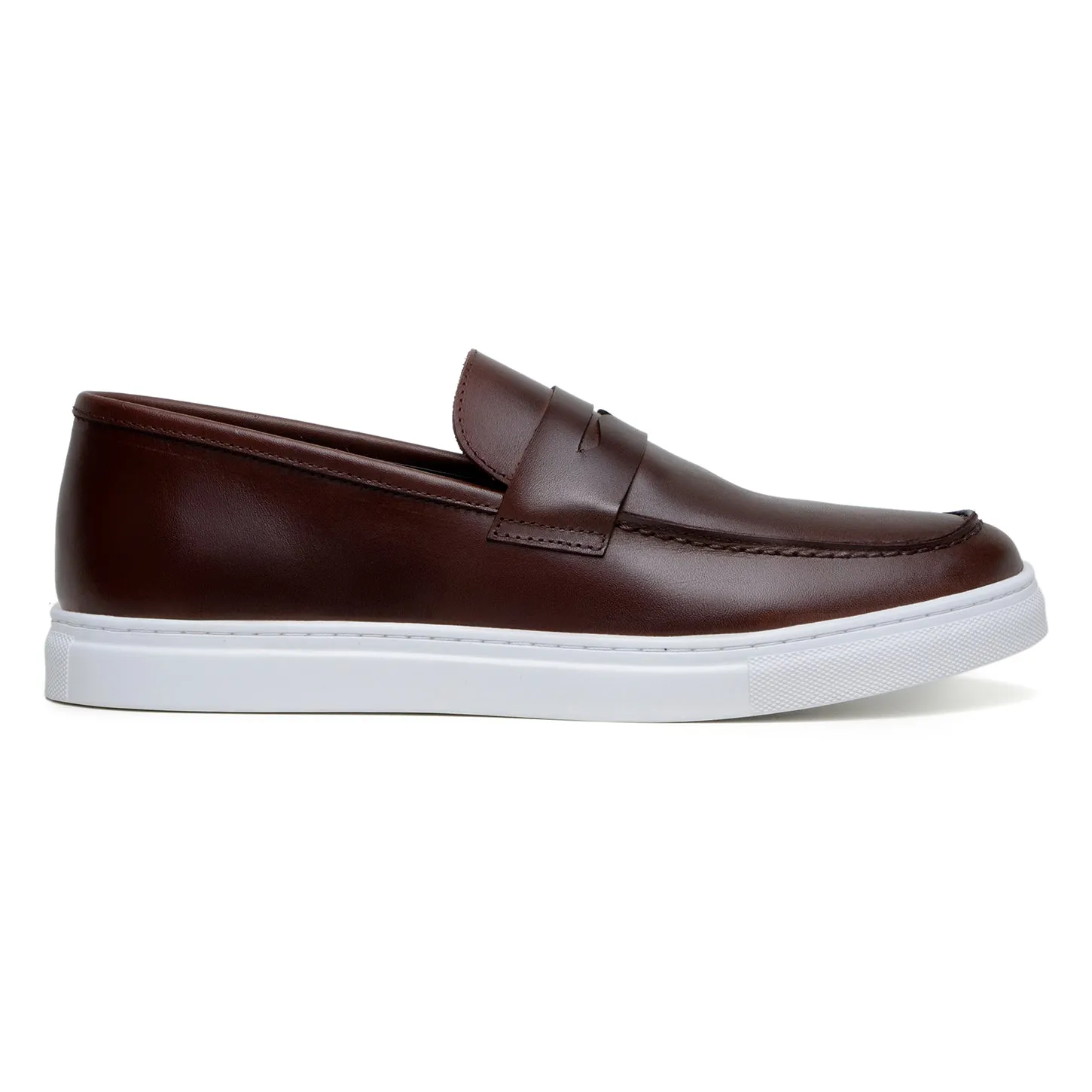 Studio Belvedere Elliot Men's Shoes Nappa Leather Slip-On Penny Sneaker (SBV1004)