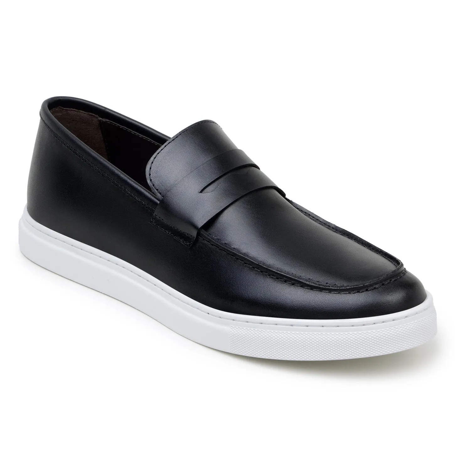 Studio Belvedere Elliot Men's Shoes Nappa Leather Slip-On Penny Sneaker (SBV1004)