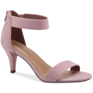 Style & Co. Womens Paycee Metallic Ankle Strap Pumps Pink 10.5 Medium (B,M)