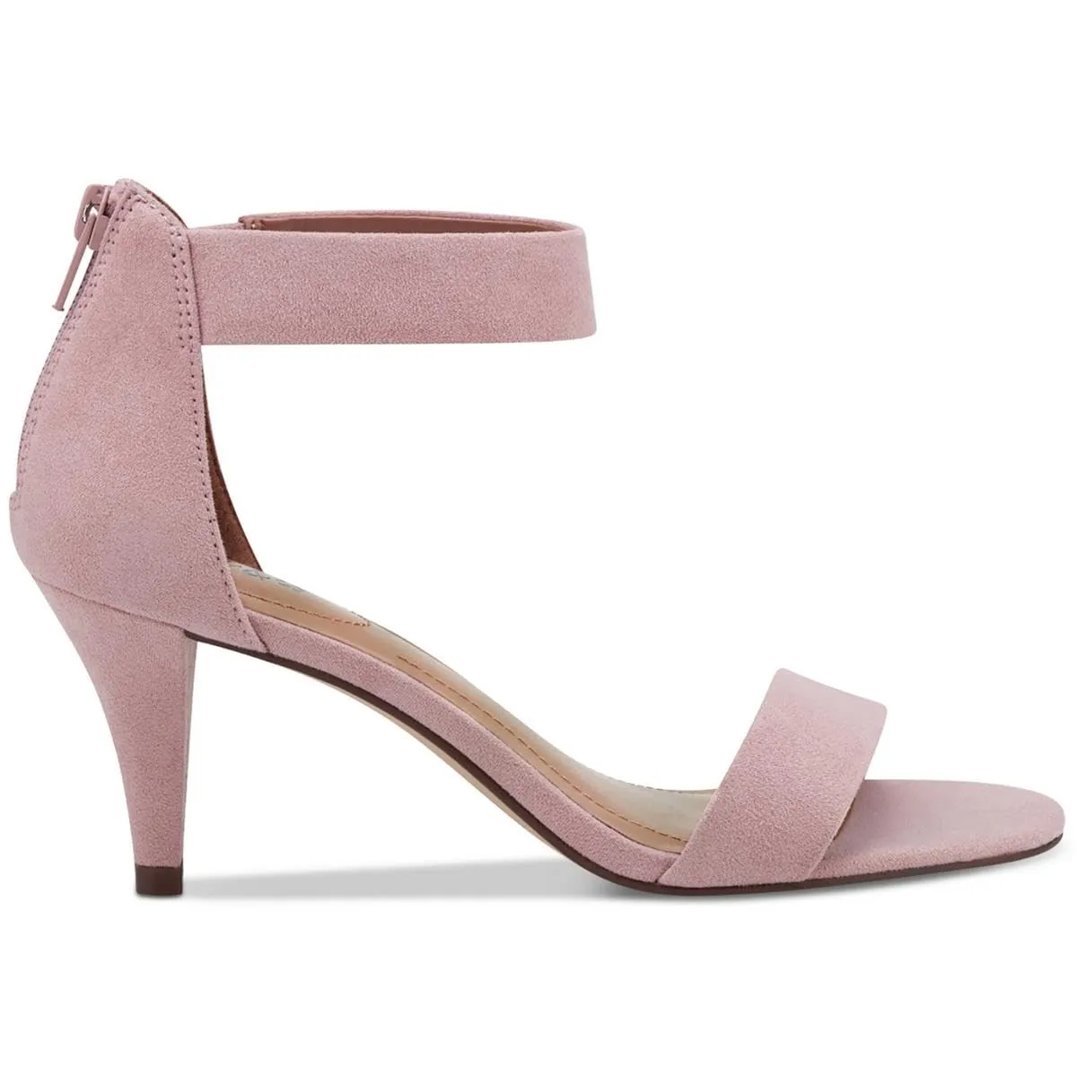 Style & Co. Womens Paycee Metallic Ankle Strap Pumps Pink 10.5 Medium (B,M)