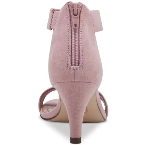 Style & Co. Womens Paycee Metallic Ankle Strap Pumps Pink 10.5 Medium (B,M)