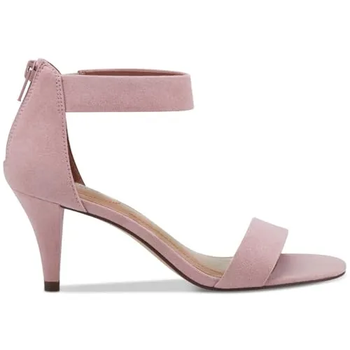 Style & Co. Womens Paycee Metallic Ankle Strap Pumps Pink 10.5 Medium (B,M)