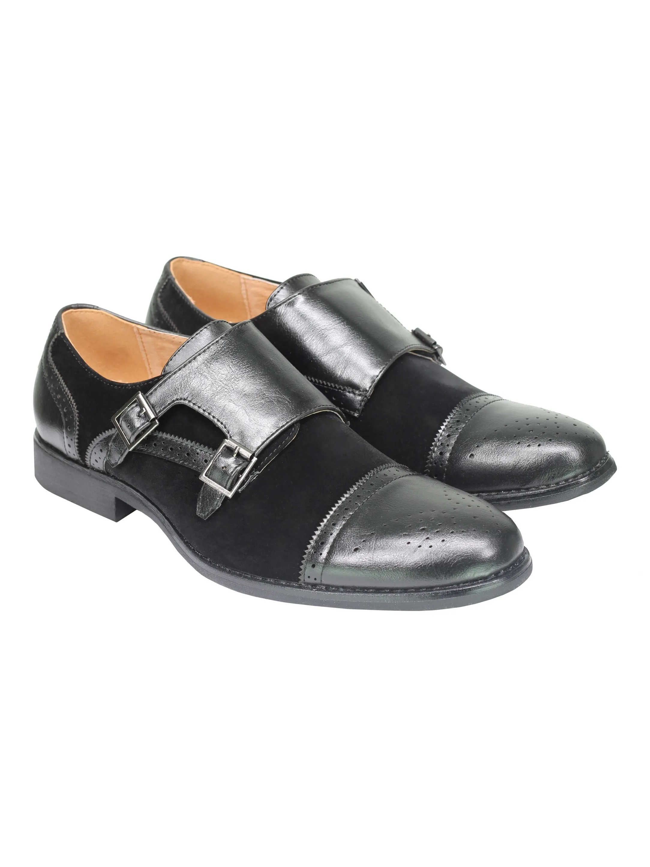SUEDE - MONK STRAP SHOES