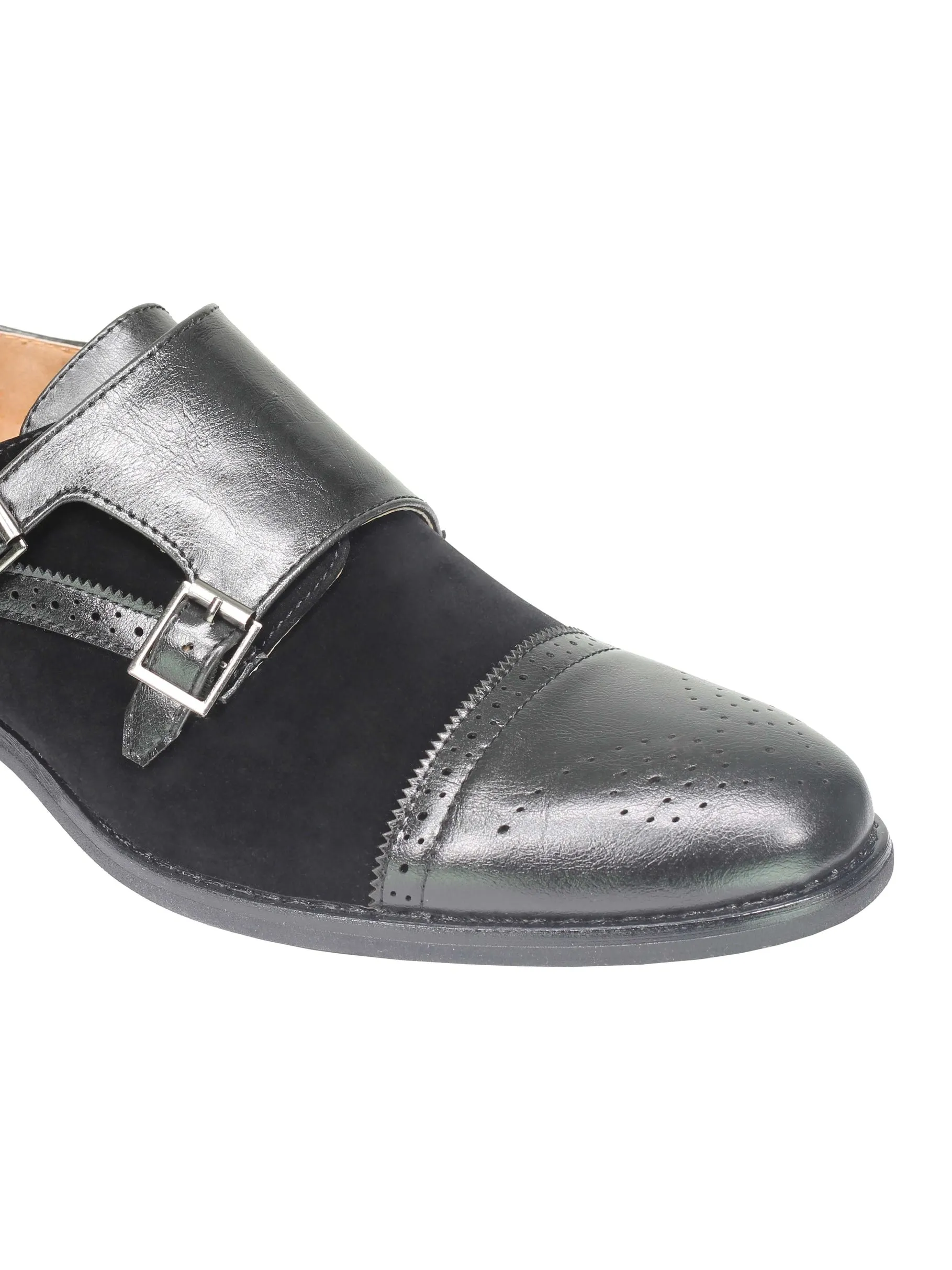 SUEDE - MONK STRAP SHOES