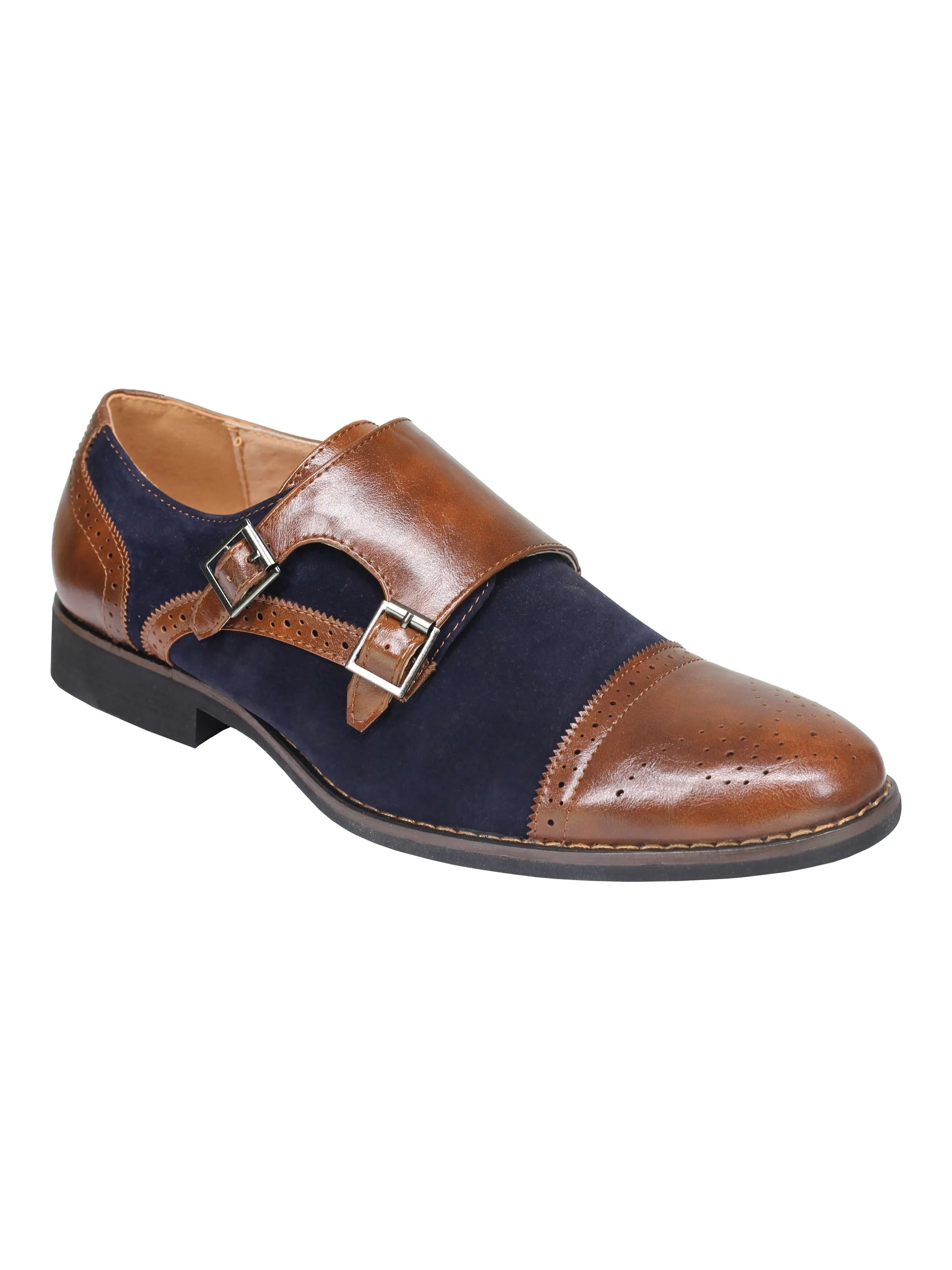 SUEDE - MONK STRAP SHOES