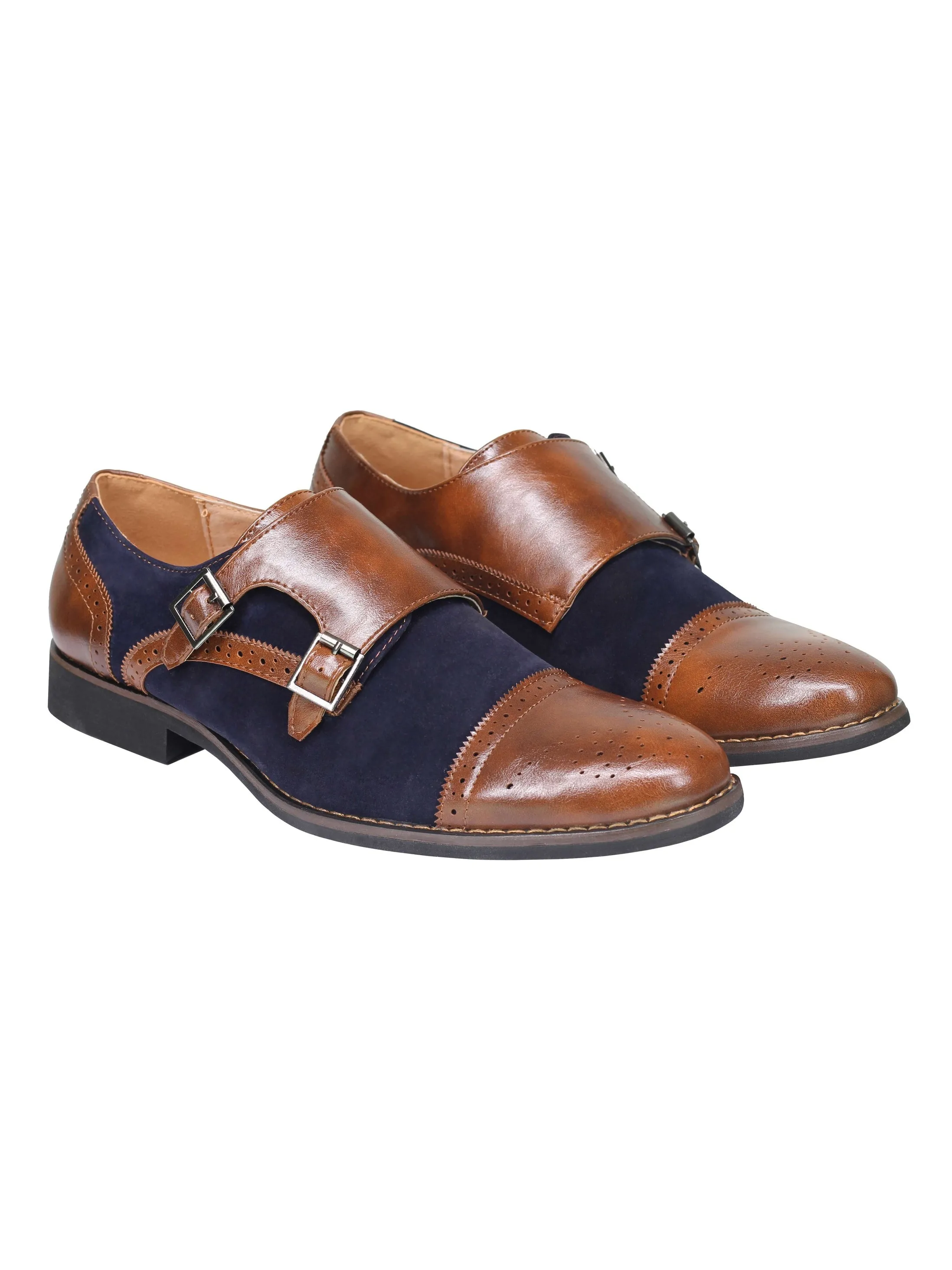 SUEDE - MONK STRAP SHOES