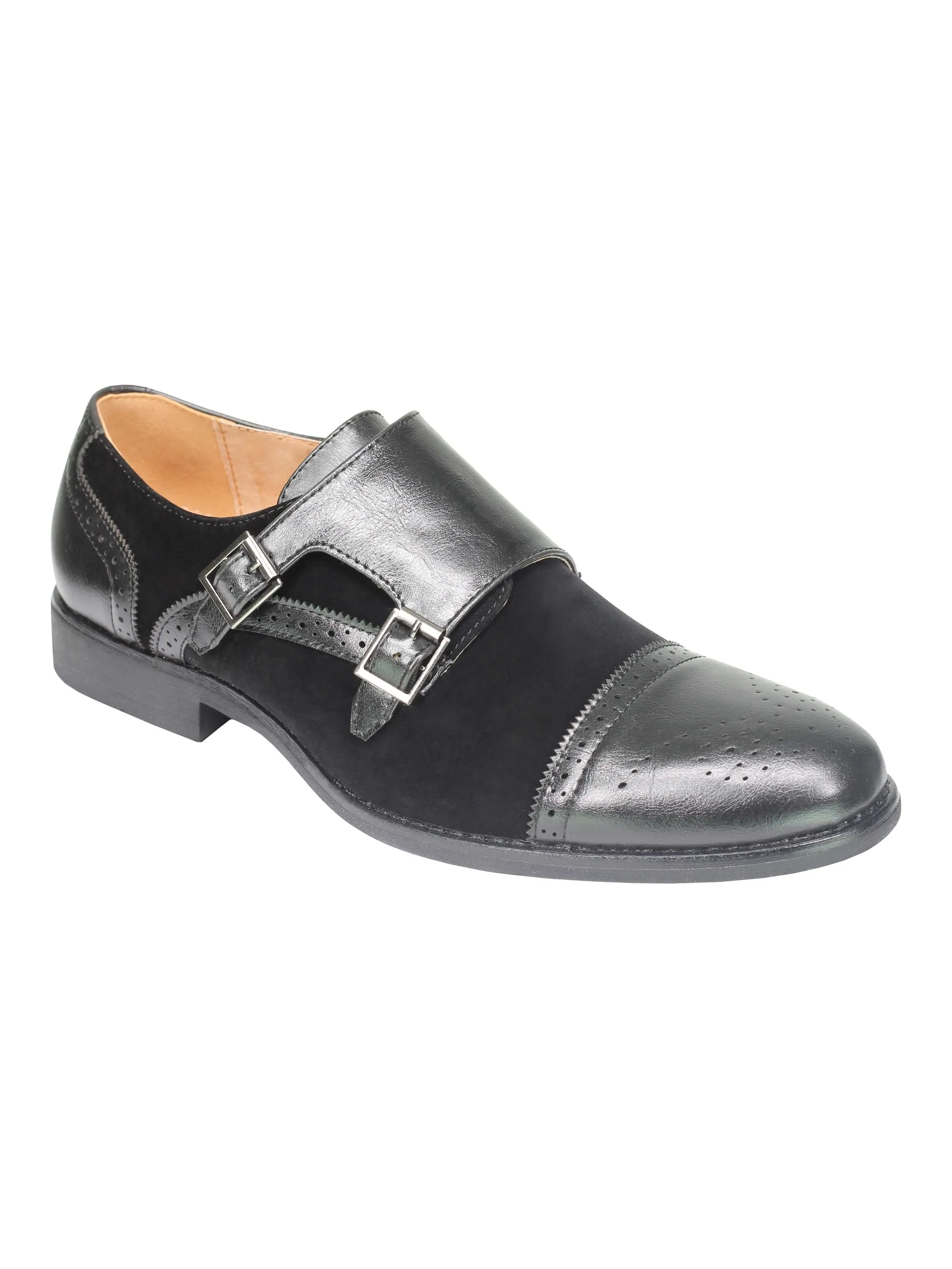 SUEDE - MONK STRAP SHOES