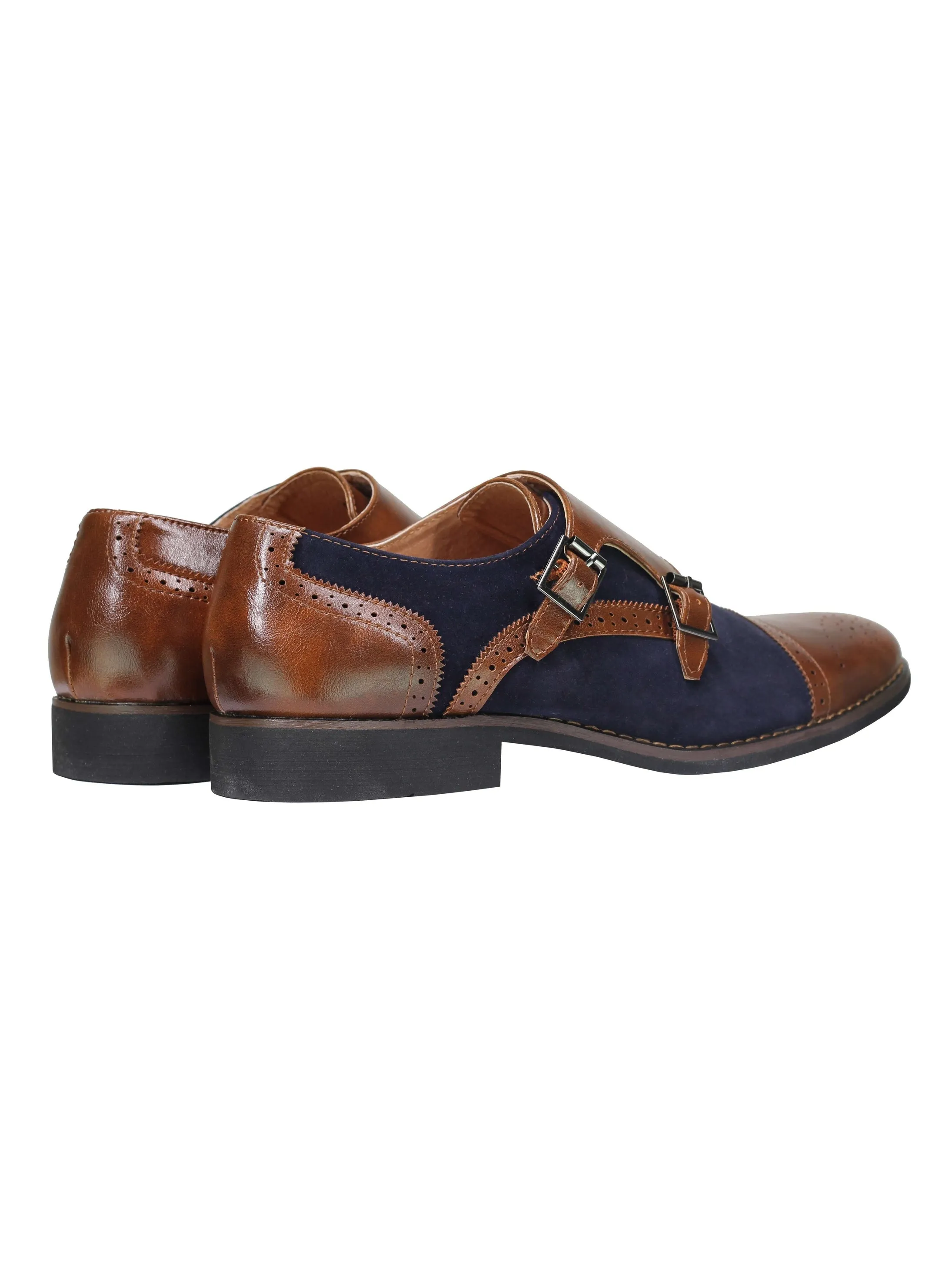 SUEDE - MONK STRAP SHOES