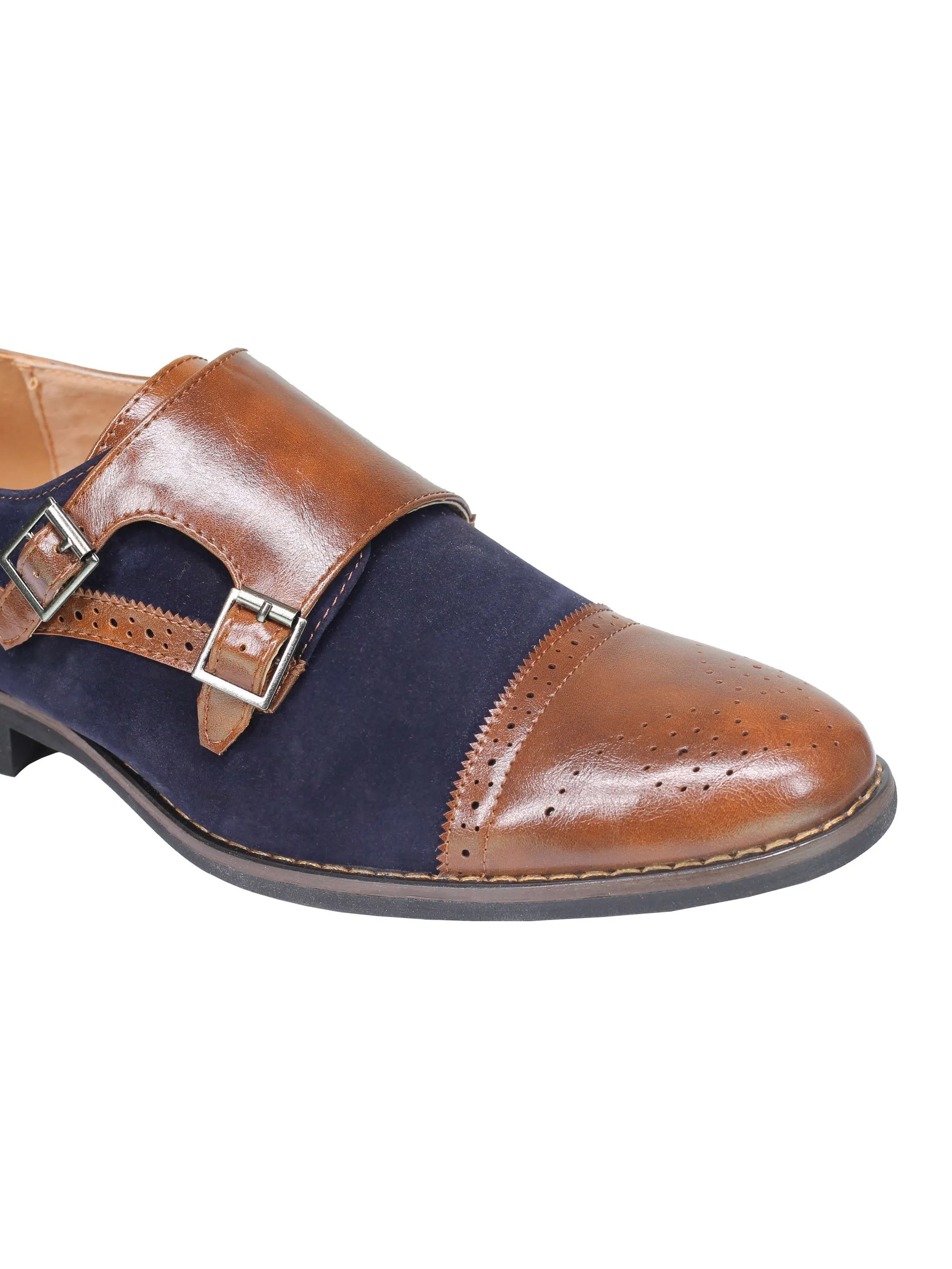 SUEDE - MONK STRAP SHOES