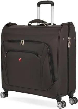 SwissGear 7895 Premium Rolling Garment Bag, Heather Grey, 24" Spinner Edition