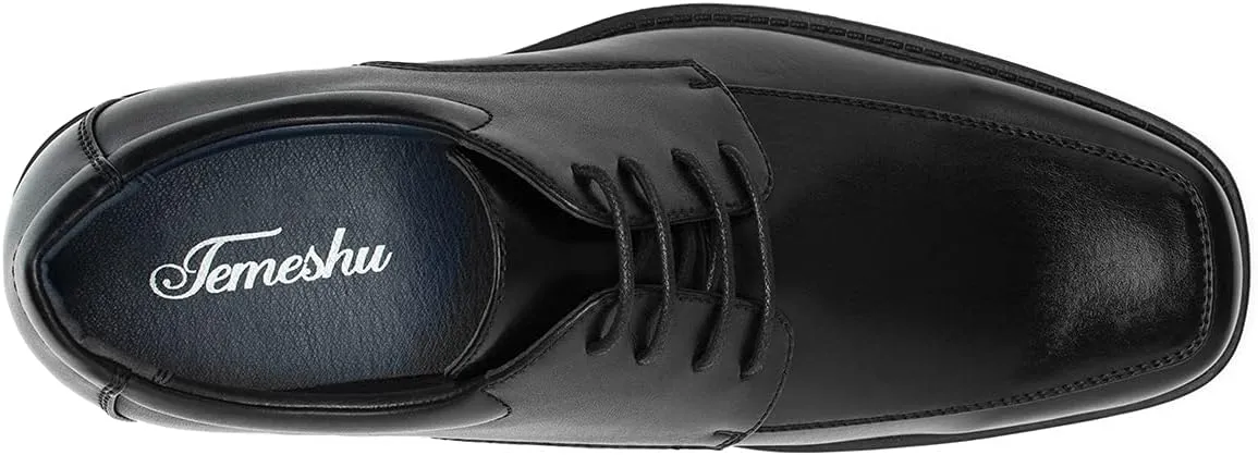 Temeshu Men's Oxford Classic Dress Shoes Casual Business Formal Lace up Shoes Lightweight DS11