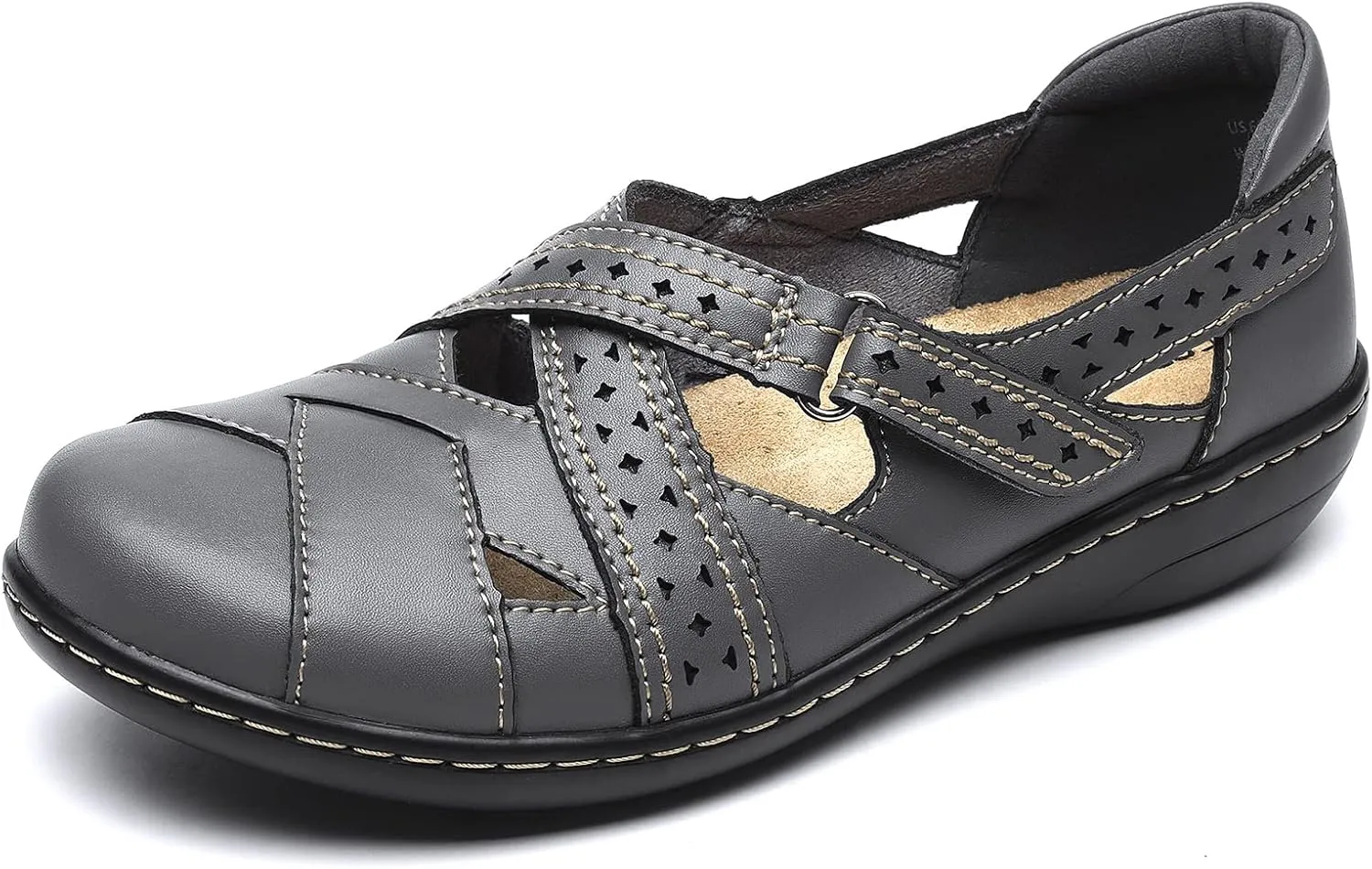 TERRIKAT Women's Casual Loafers Cute Slip On Comfort Walking Flats Leather Driving Moccasins Fashion Closed Toe Boat Shoes