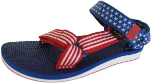 Teva Womens Original Universal 4th Of July Sport Sandal Shoes, Red/Blue, US 5