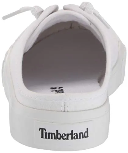 Timberland Women's Skyla Bay Canvas Mule, White, 070M Medium US