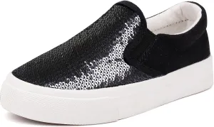 Toandon Toddler Kids Girls Sparkle Slip On Walking Shoes Age 2-10