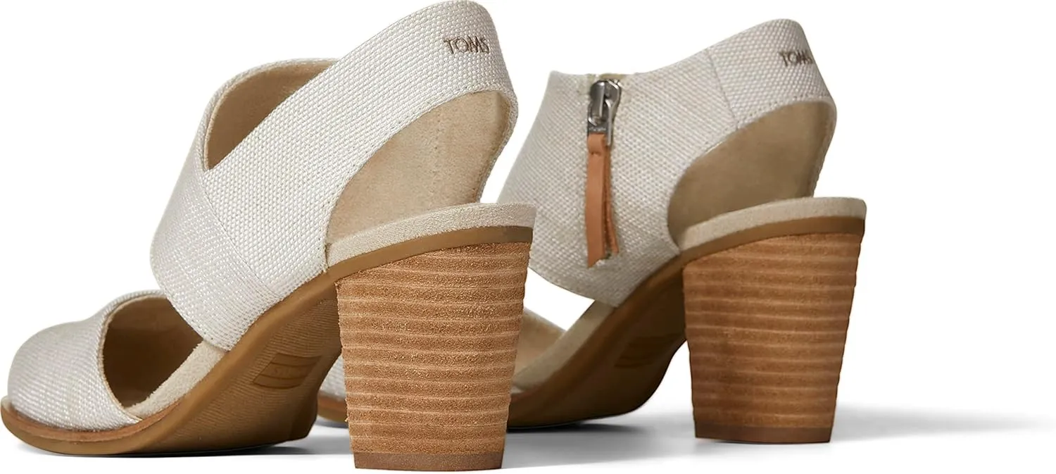 TOMS Womens Majorca Closed Toe Backstrap Athletic Sandals Casual Mid Heel 2-3"