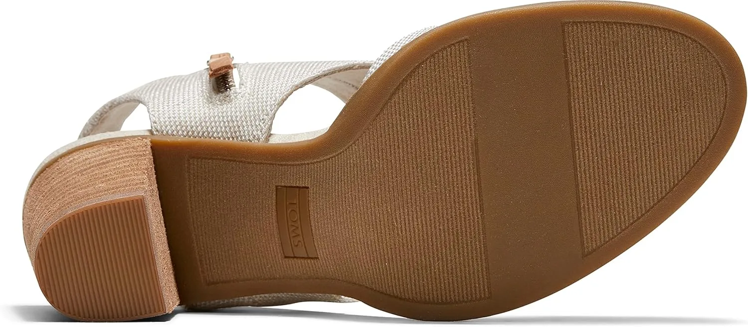TOMS Womens Majorca Closed Toe Backstrap Athletic Sandals Casual Mid Heel 2-3"