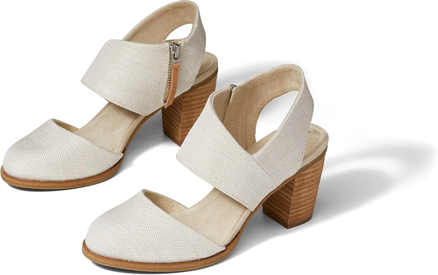 TOMS Womens Majorca Closed Toe Backstrap Athletic Sandals Casual Mid Heel 2-3"