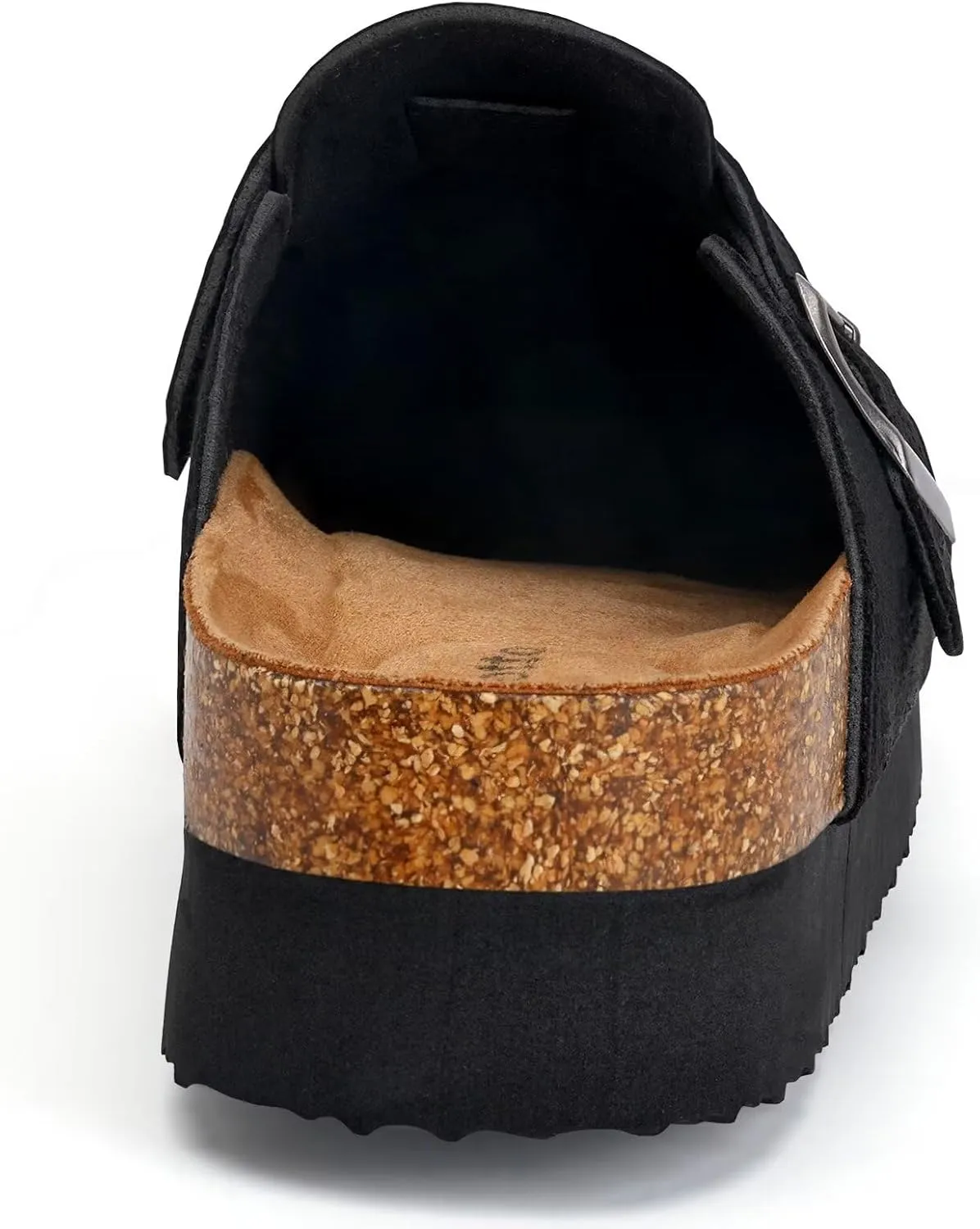 Torotto Womens Mens Clogs Cork Footbed Suede Slippers Arch Support Potato Shoes with Adjustable Buckle