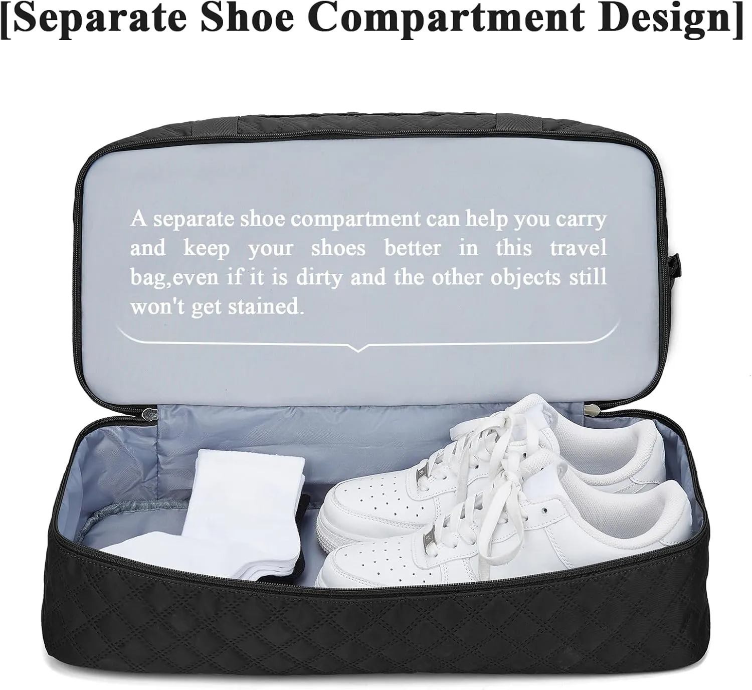 Travel Duffel Bag with Shoes Compartment, Overnight Weekender Bags for Women,Carry on Personal Item Bag