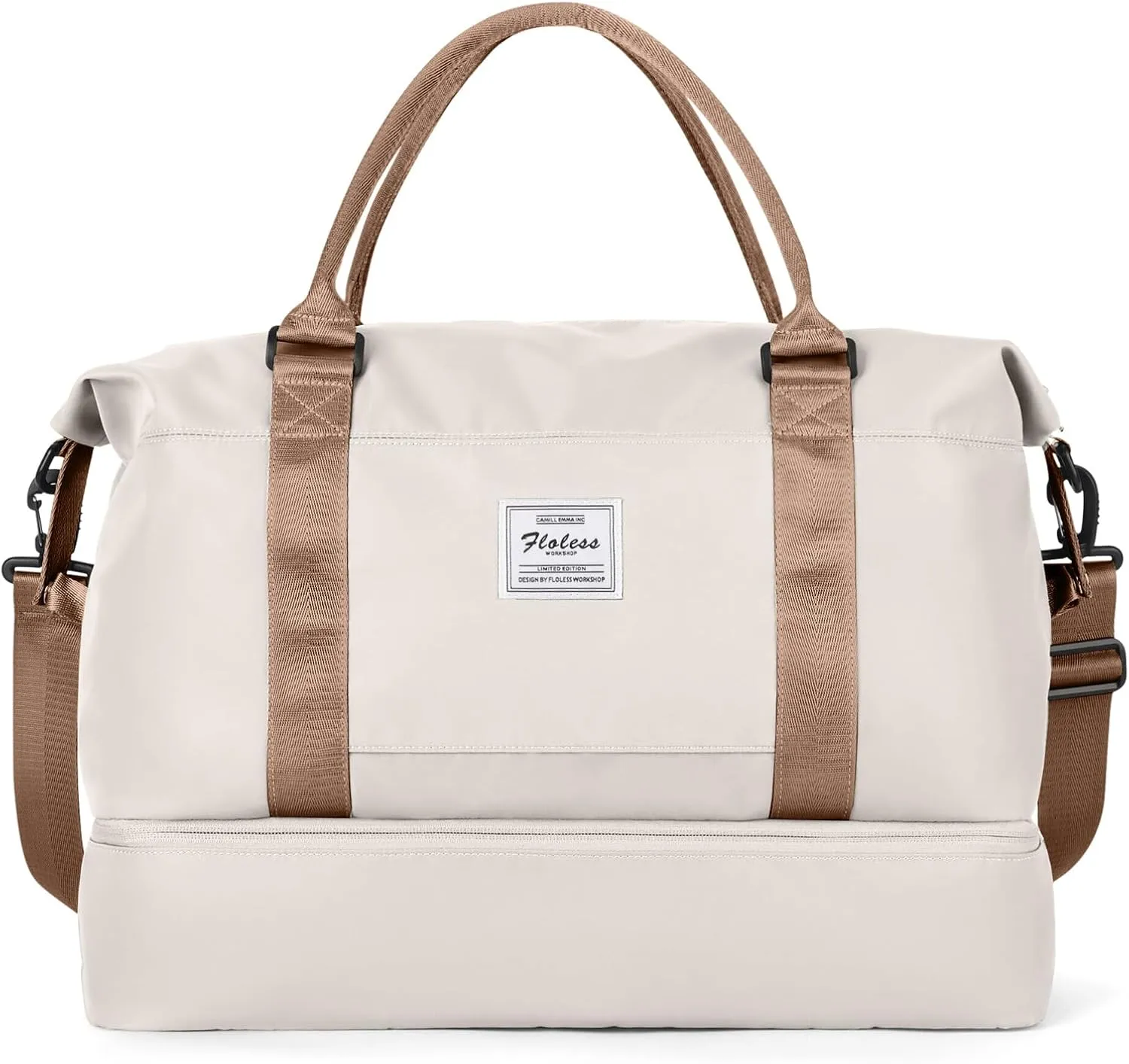 Travel Duffel Bag with Shoes Compartment, Overnight Weekender Bags for Women,Carry on Personal Item Bag，Extra Large
