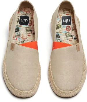 UIN Men's Espadrilles Slip OnsLightweight Walking Casual Loafers Comfortable Art Painted Travel Shoes Marbella Series