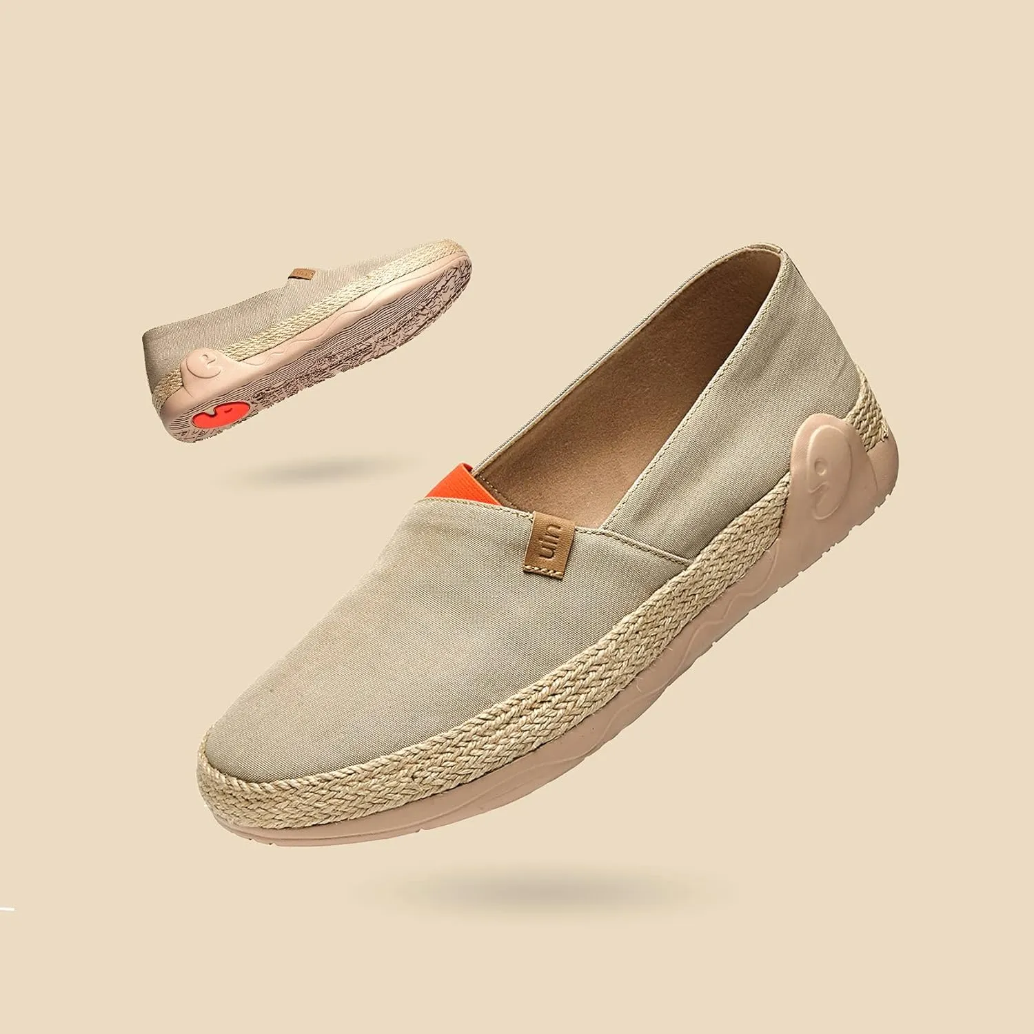 UIN Men's Espadrilles Slip OnsLightweight Walking Casual Loafers Comfortable Art Painted Travel Shoes Marbella Series