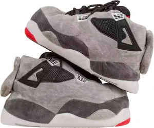 Unisex Cosy Trendy Big Sneaker Slippers Comfy Kicks Non Slip Sole Indoor House Plush Slippers - One Size Fits Most
