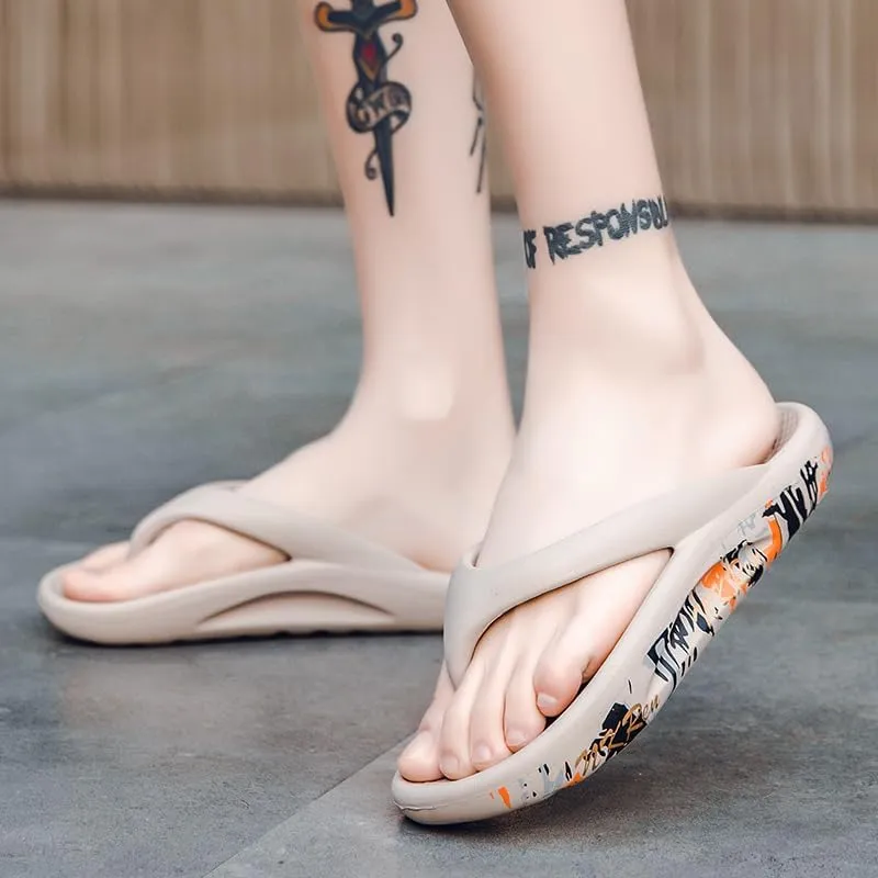 Unisex Flip Flops For Men Women Beach Sandals Flip-Flops outdoor indoor Slippers Water Pillow Cloud Non-Slip Slides For Adult