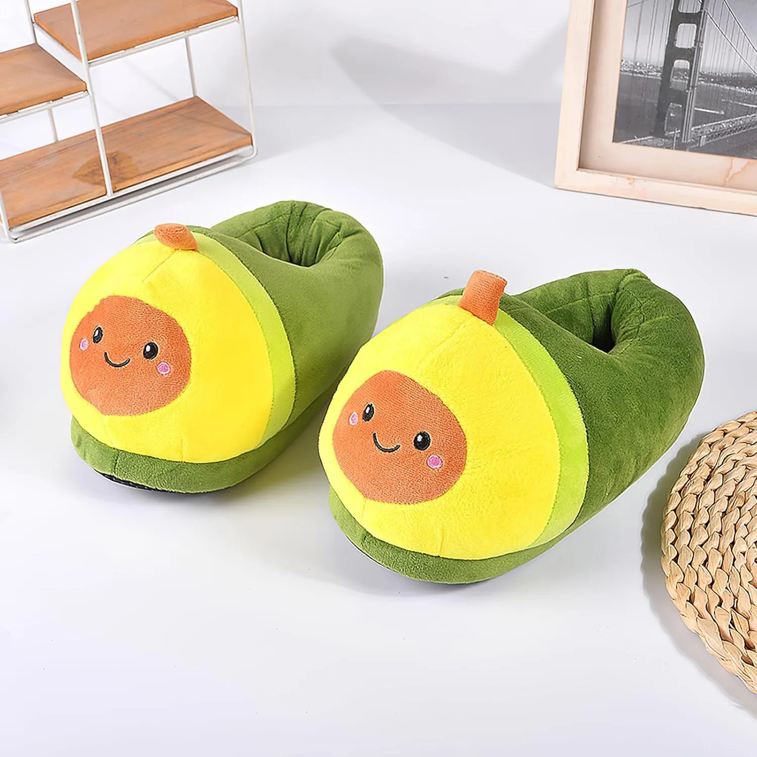 Unisex Novelty Cute Animal Feet Slippers Indoor House Plush Slippers Funny Christmas Halloween Gifts - One Size Fits Most