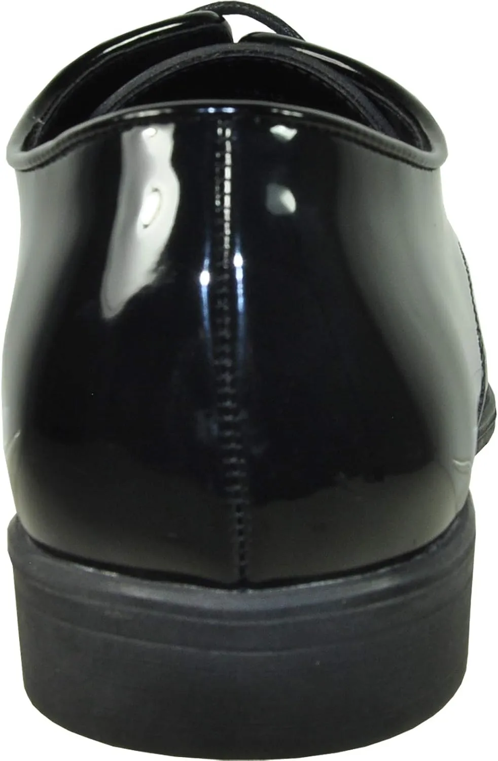 VANGELO Men Dress Shoe Oxford Formal Tuxedo for Prom Wedding - Wide Width Available Black Patent Cognac