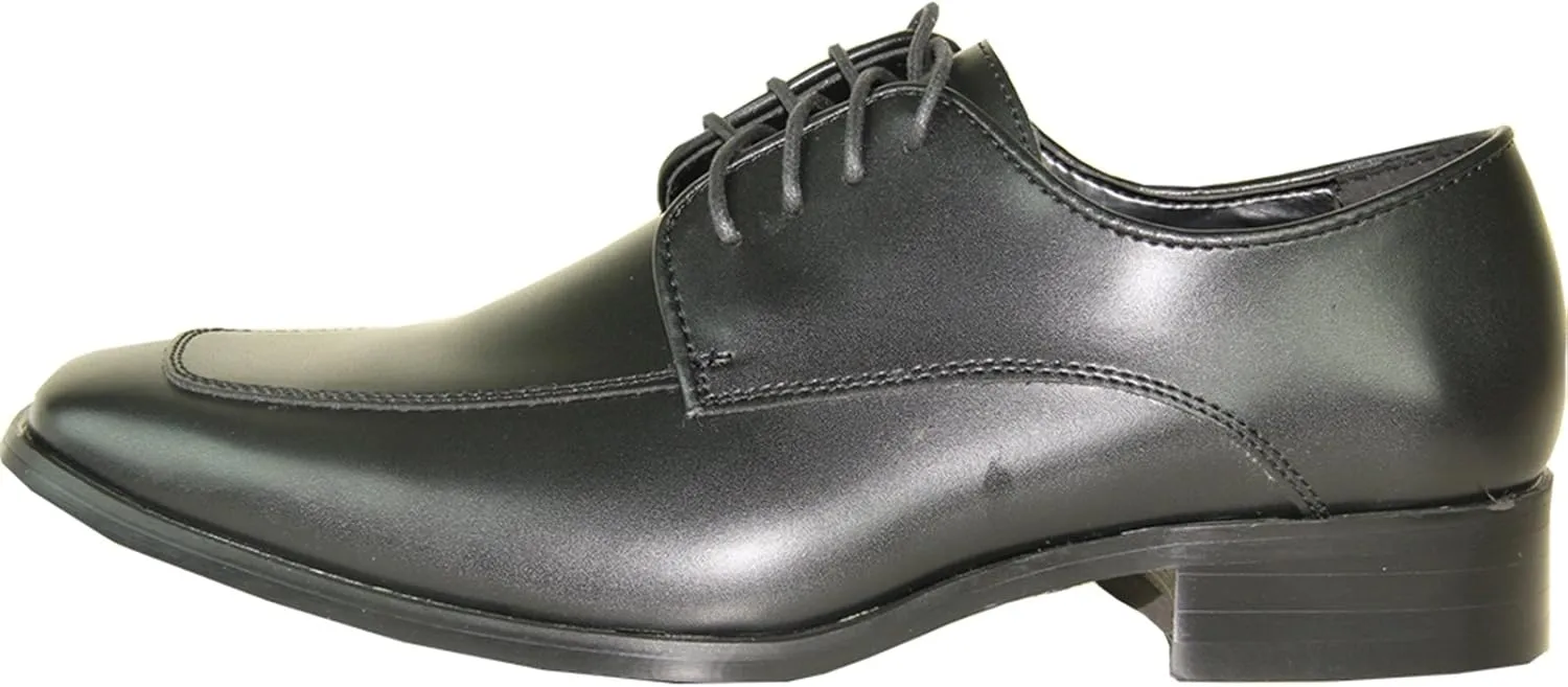 VANGELO Men Formal Tuxedo Dress Shoe for Wedding, Uniform and Prom -Wide Width Available