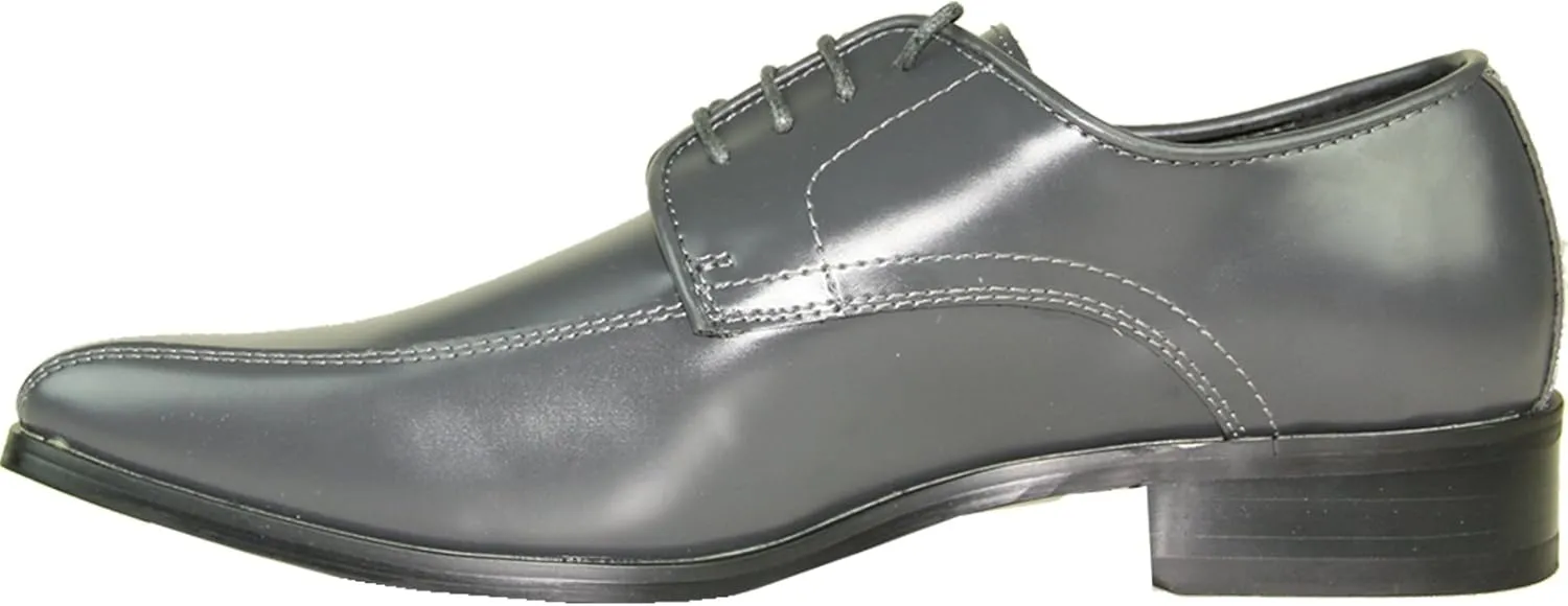 VANGELO Men Formal Tuxedo Dress Shoe for Wedding, Uniform and Prom -Wide Width Available