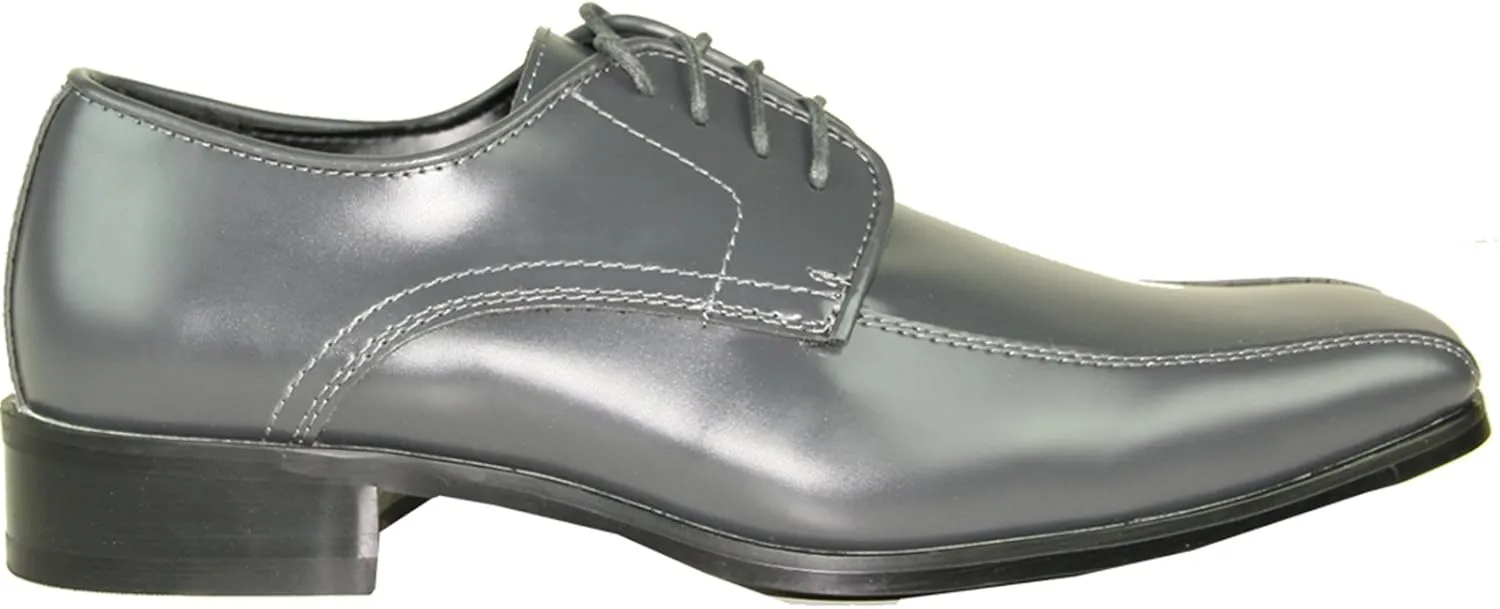 VANGELO Men Formal Tuxedo Dress Shoe for Wedding, Uniform and Prom -Wide Width Available