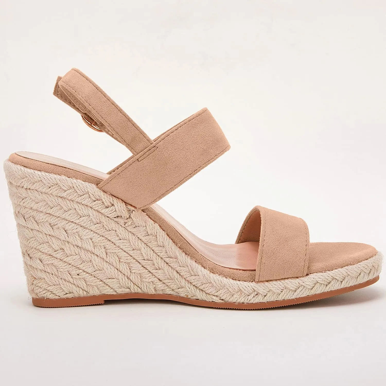 VETASTE Womens Espadrille Wedge Sandals Heels Open Toe Platform High Heeled Ankle Strap Buckle Dress Wedges Shoes