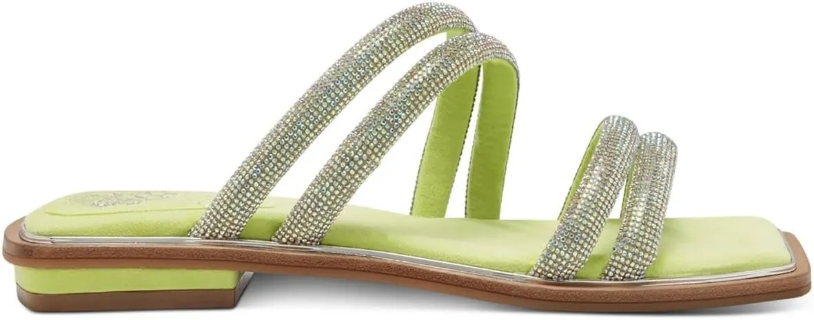 Vince Camuto Women's Footwear Peomi Crystal Strap Sandal Slide