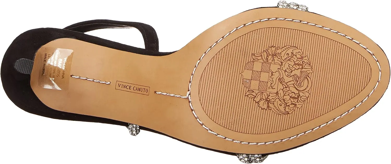 Vince Camuto Women's Luanna Crystal Strap High Heel Sandal Heeled