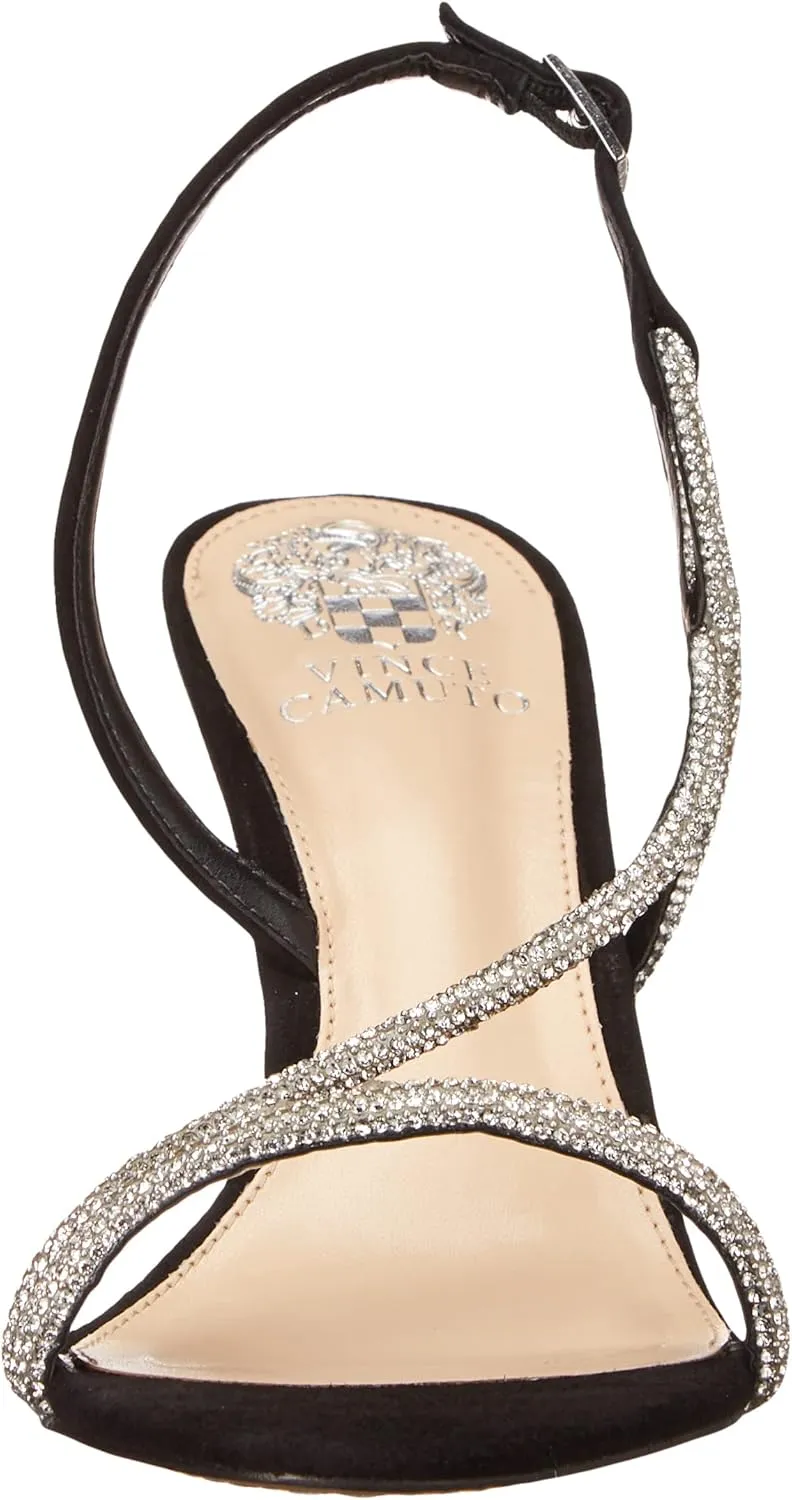 Vince Camuto Women's Luanna Crystal Strap High Heel Sandal Heeled