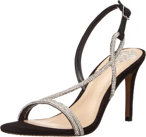 Vince Camuto Women's Luanna Crystal Strap High Heel Sandal Heeled