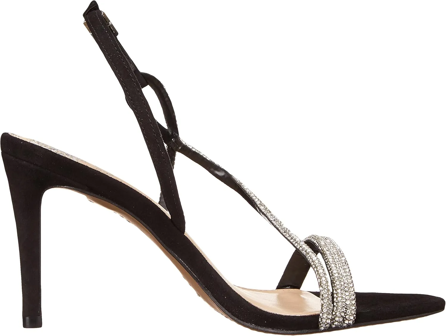Vince Camuto Women's Luanna Crystal Strap High Heel Sandal Heeled