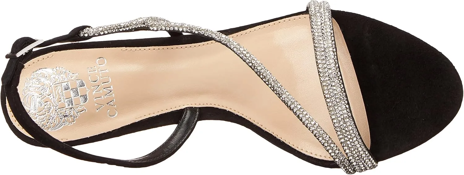 Vince Camuto Women's Luanna Crystal Strap High Heel Sandal Heeled
