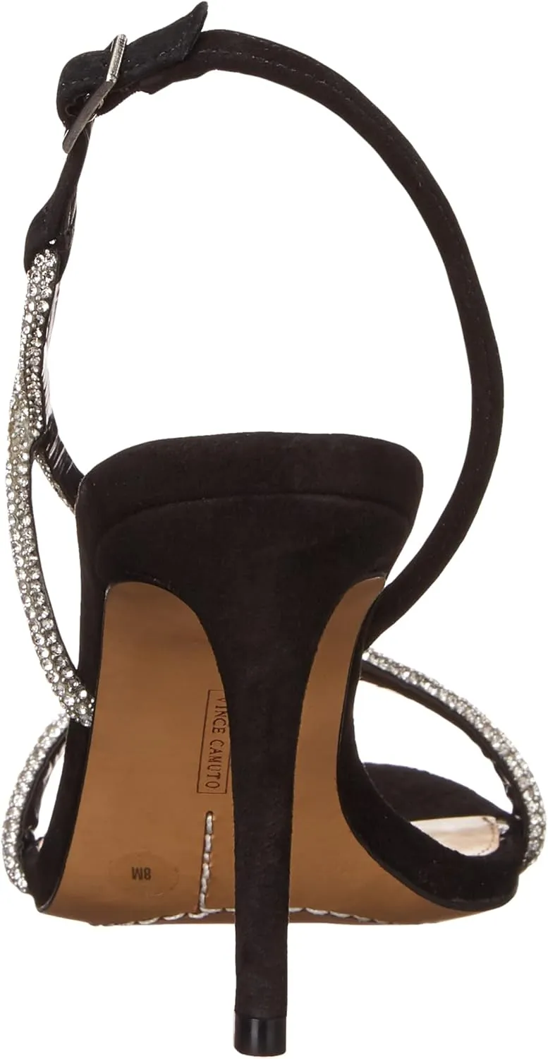 Vince Camuto Women's Luanna Crystal Strap High Heel Sandal Heeled